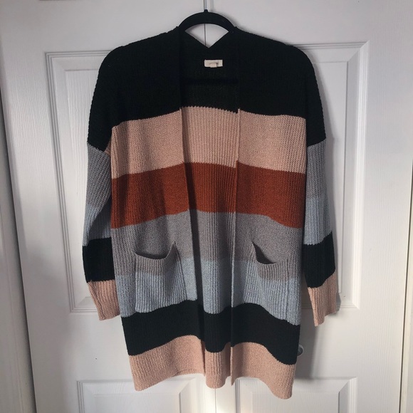 2 for $20~ Neutral striped Cardigan